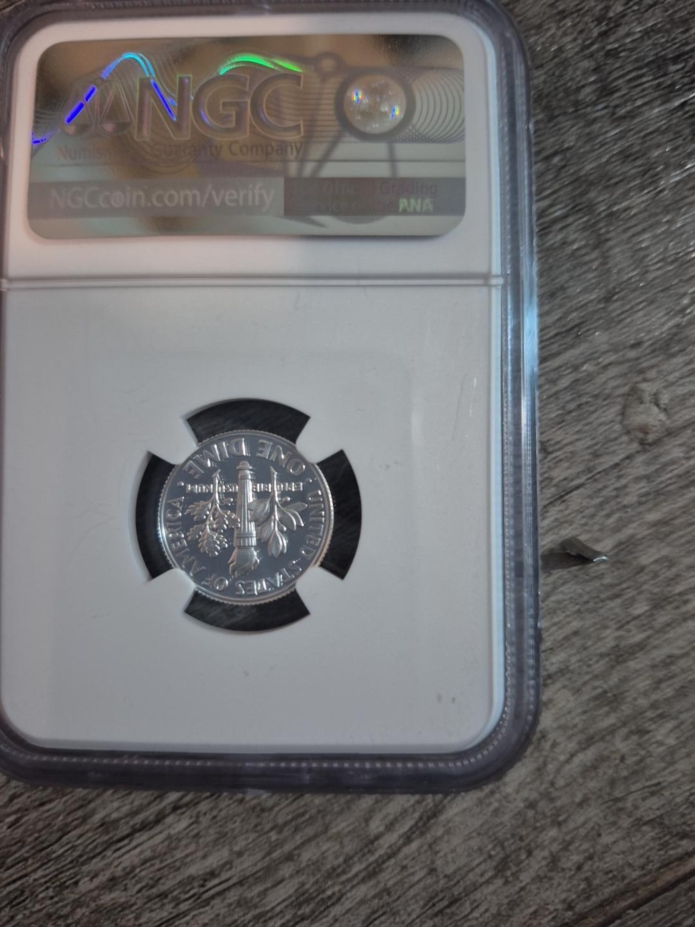 Certified PF70 Ultra Cameo Silver 2025 Roosevelt Dime - White/Silver - Picture 2 of 3